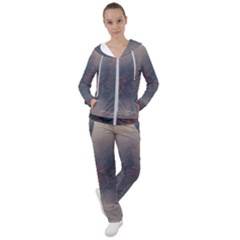 Morning River Forest Autumn Misty Morning Stream Women s Tracksuit by danenraven