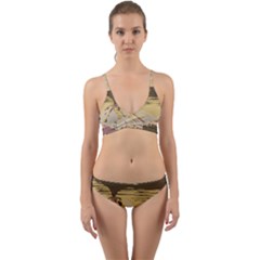 Boom Eruption Forest Mountain News Scary Volcano Wrap Around Bikini Set by danenraven