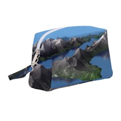 Mountain Landscape Rocky Rocks Geology Scenic Wristlet Pouch Bag (medium) by danenraven