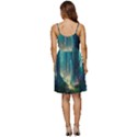 Magical Forest Forest Painting Fantasy V-Neck Pocket Summer Dress  View4