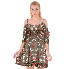 Christmas-kaleidoscope Cutout Spaghetti Strap Chiffon Dress by artworkshop