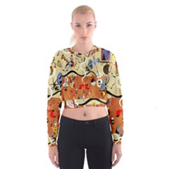 Carnival Of The Harlequin Art Cropped Sweatshirt by danenraven