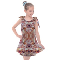 Pastels Kaleidoscope Kids  Tie Up Tunic Dress by kaleidomarblingart