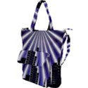 Superhero City Background Shoulder Tote Bag View1