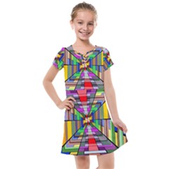 Art Background Abstract Kids  Cross Web Dress by artworkshop