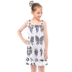 Tattoo Pattern Coin Purse Kids  Overall Dress by artworkshop