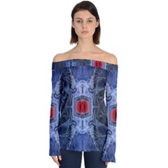 Art Robot Artificial Intelligence Technology Off Shoulder Long Sleeve Top by Ravend