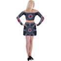 Art Robots Artificial Intelligence Technology Off Shoulder Top with Mini Skirt Set View2