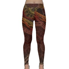 Fractal Pattern Geometric Pattern Disintegration Classic Yoga Leggings by Ravend