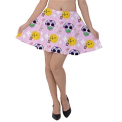 Skullsun Velvet Skater Skirt by Sparkle