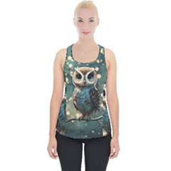 Owl Bird Bird Of Prey Ornithology Animal Piece Up Tank Top by Pakemis