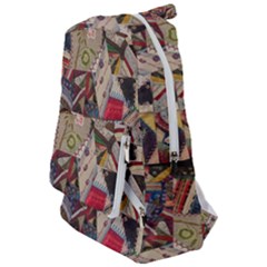 Background Embroidery Pattern Stitches Abstract Travelers  Backpack by Pakemis