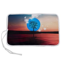 Surreal Fantasy Abstract Art Creativity Horizon Pen Storage Case (m) by Pakemis