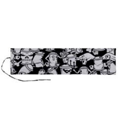 Graffiti Spray Can Characters Seamless Pattern Roll Up Canvas Pencil Holder (l) by Pakemis