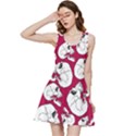 Terrible Frightening Seamless Pattern With Skull Inside Out Racerback Dress View3