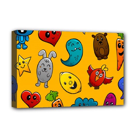 Graffiti Characters Seamless Ornament Deluxe Canvas 18  X 12  (stretched) by Pakemis