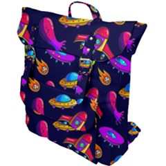 Space Pattern Buckle Up Backpack by Pakemis