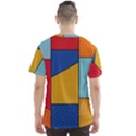 Dotted Colors Background Pop Art Style Vector Men s Sport Mesh Tee View2