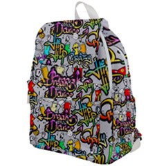 Hip Hop Background Top Flap Backpack by Pakemis