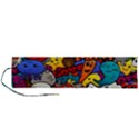 Graffiti Characters Seamless Pattern Roll Up Canvas Pencil Holder (L) View1