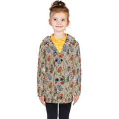 Tattoo Pattern Kids  Double Breasted Button Coat by Pakemis