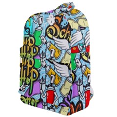 Graffiti Characters Seamless Patterns Classic Backpack by Pakemis