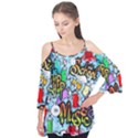 Graffiti Characters Seamless Patterns Flutter Tees View1