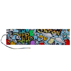 Graffiti Characters Seamless Patterns Roll Up Canvas Pencil Holder (l) by Pakemis