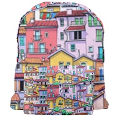 Menton Old Town France Giant Full Print Backpack by Pakemis