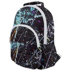 Abstract Colorful Texture Rounded Multi Pocket Backpack by Pakemis