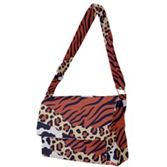 Mixed-animal-skin-print-safari-textures-mix-leopard-zebra-tiger-skins-patterns-luxury-animals-textur Full Print Messenger Bag (s) by Pakemis