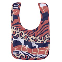 Mixed-animal-skin-print-safari-textures-mix-leopard-zebra-tiger-skins-patterns-luxury-animals-textur Baby Bib by Pakemis