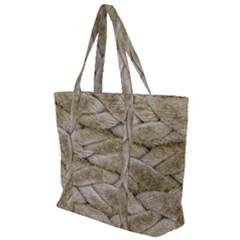Boat Rope Close Up Texture Zip Up Canvas Bag by dflcprintsclothing