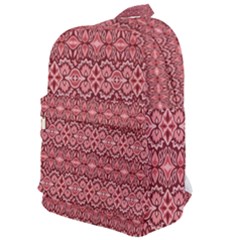 Pink-art-with-abstract-seamless-flaming-pattern Classic Backpack by Pakemis