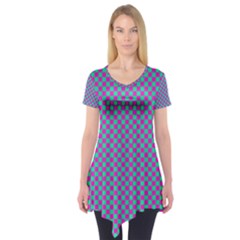 Pattern Short Sleeve Tunic  by gasi