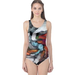 Abstract Art One Piece Swimsuit by gasi