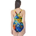 Abstract art One Piece Swimsuit View2