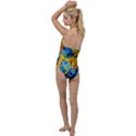 Abstract art Go with the Flow One Piece Swimsuit View2