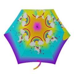 Unicorn Einhorn Licorne Mini Folding Umbrellas by gasi