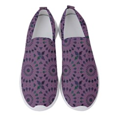 Kaleidoscope Scottish Violet Women s Slip On Sneakers by Mazipoodles