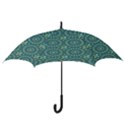 Kaleidoscope Hunter Green Hook Handle Umbrellas (Small) View3