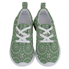 Kaleidoscope Peaceful Green Running Shoes by Mazipoodles