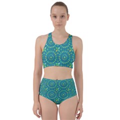 Kaleidoscope Jericho Jade Racer Back Bikini Set by Mazipoodles