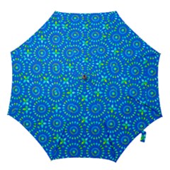 Kaleidoscope Blue Hook Handle Umbrellas (large) by Mazipoodles