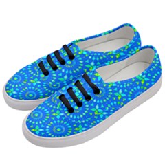 Kaleidoscope Blue Women s Classic Low Top Sneakers by Mazipoodles