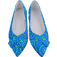 Kaleidoscope Blue Women s Bow Heels by Mazipoodles