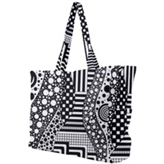 Black And White Design Simple Shoulder Bag by gasi