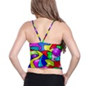 Colorful abstract art Spaghetti Strap Bra Top View2