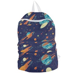 Space Galaxy Planet Universe Stars Night Fantasy Foldable Lightweight Backpack by Uceng