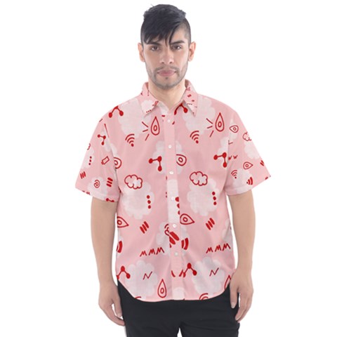 Background Graphic Beautiful Wallpaper Art Men s Short Sleeve Shirt by Uceng